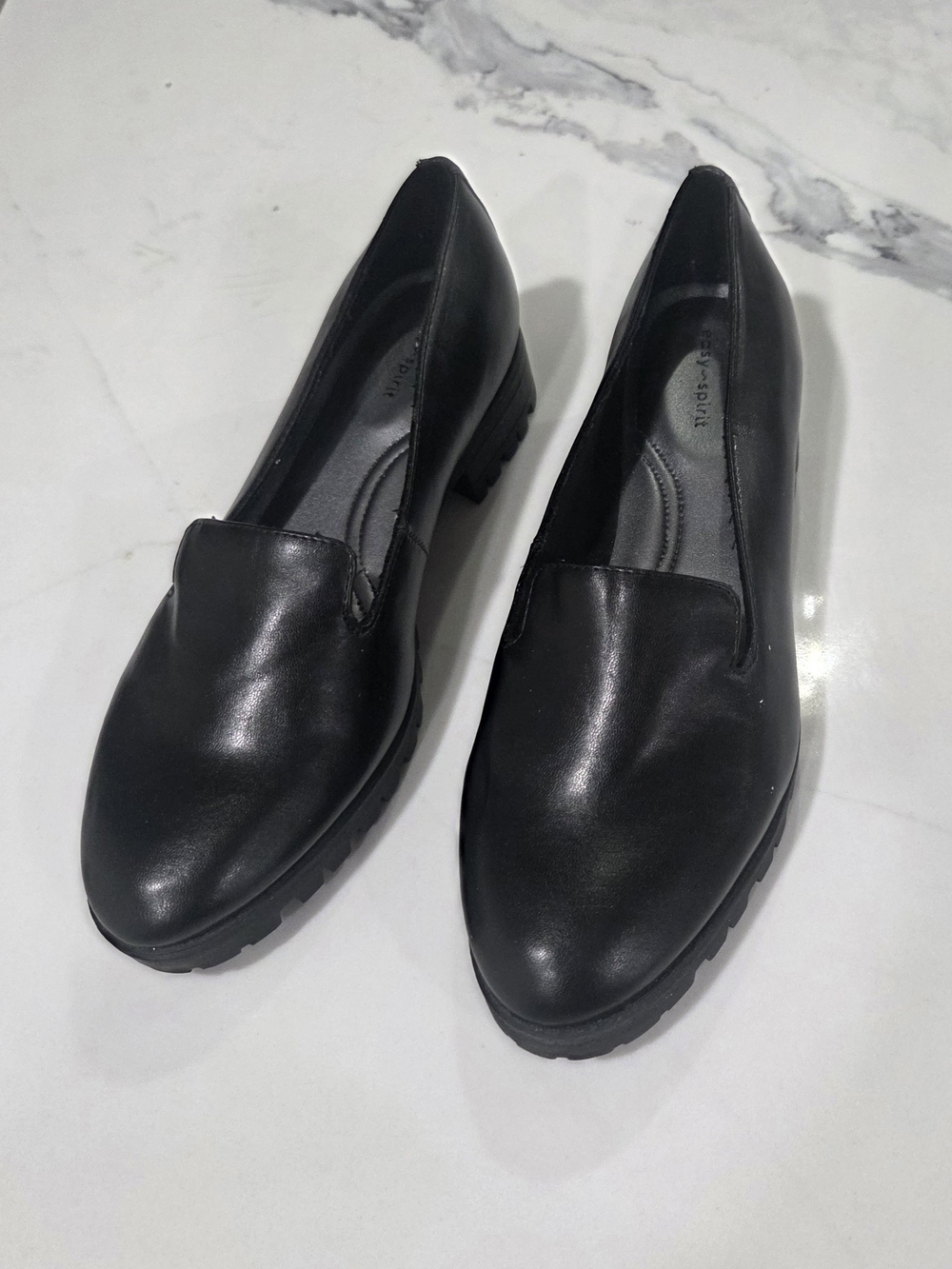 Easy Spirit Black Slip-On Comfort Loafers